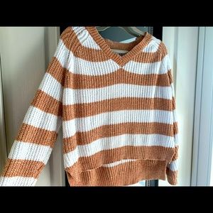 Fuzzy Striped Sweater